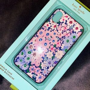 Kate Spade iPhone x floral pattern case.